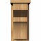 Ekena Millwork Monterey Smooth Corbel w/Backplate, Western Red Cedar, 7 1/2"W x 12"D x 16"H COR08X12X16MON01SWR - alternate 4